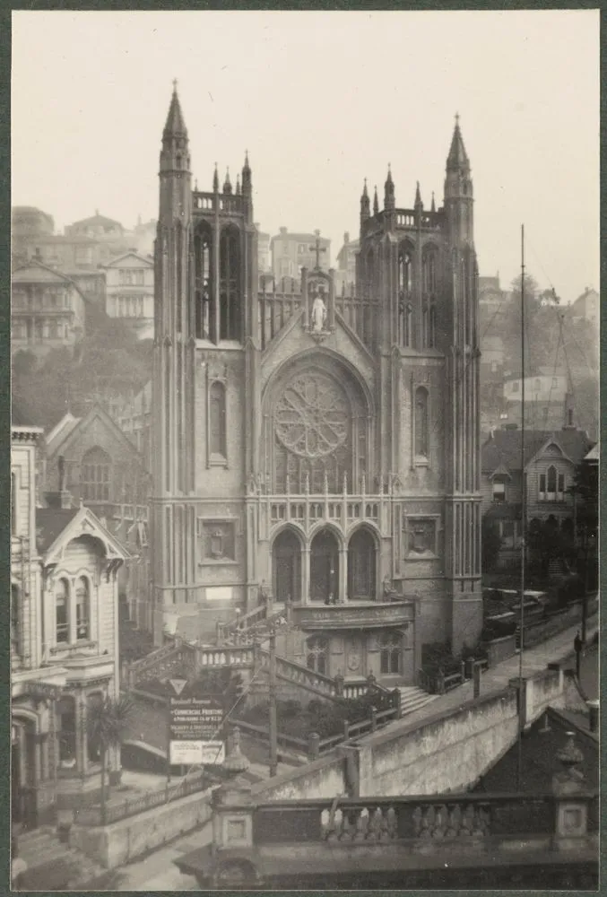 St Mary of the Angels Roman Catholic Church, Wellington. 18.7.32. From the album: Views of churches
