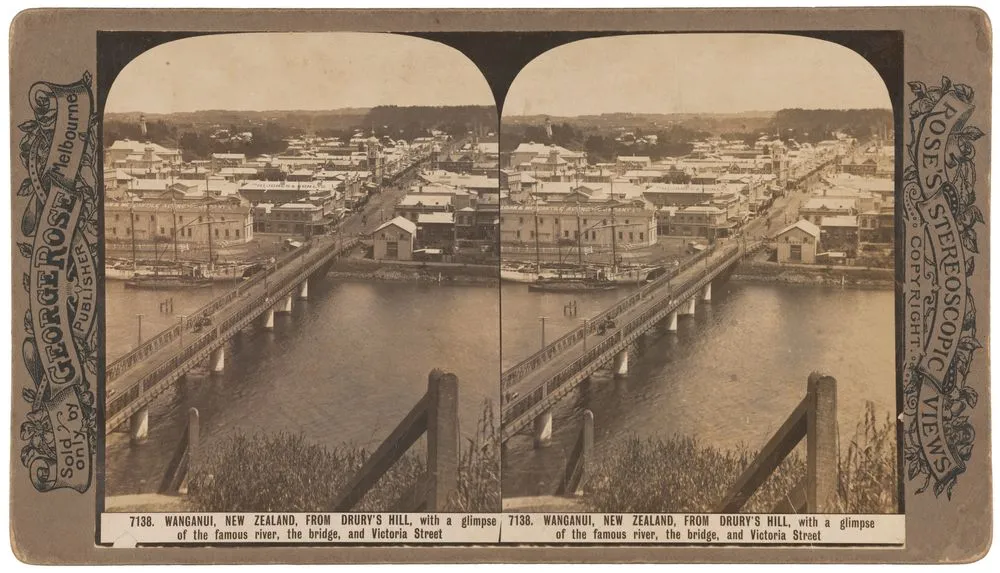 Wanganui, New Zealand from Drury's Hill ...