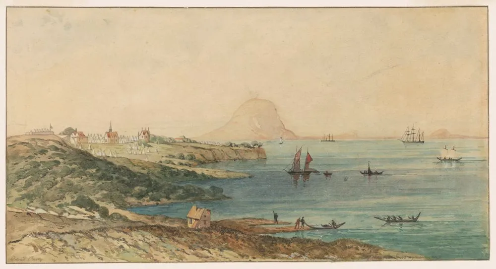 Tauranga Harbour and camp at 64th & 43rd regiments