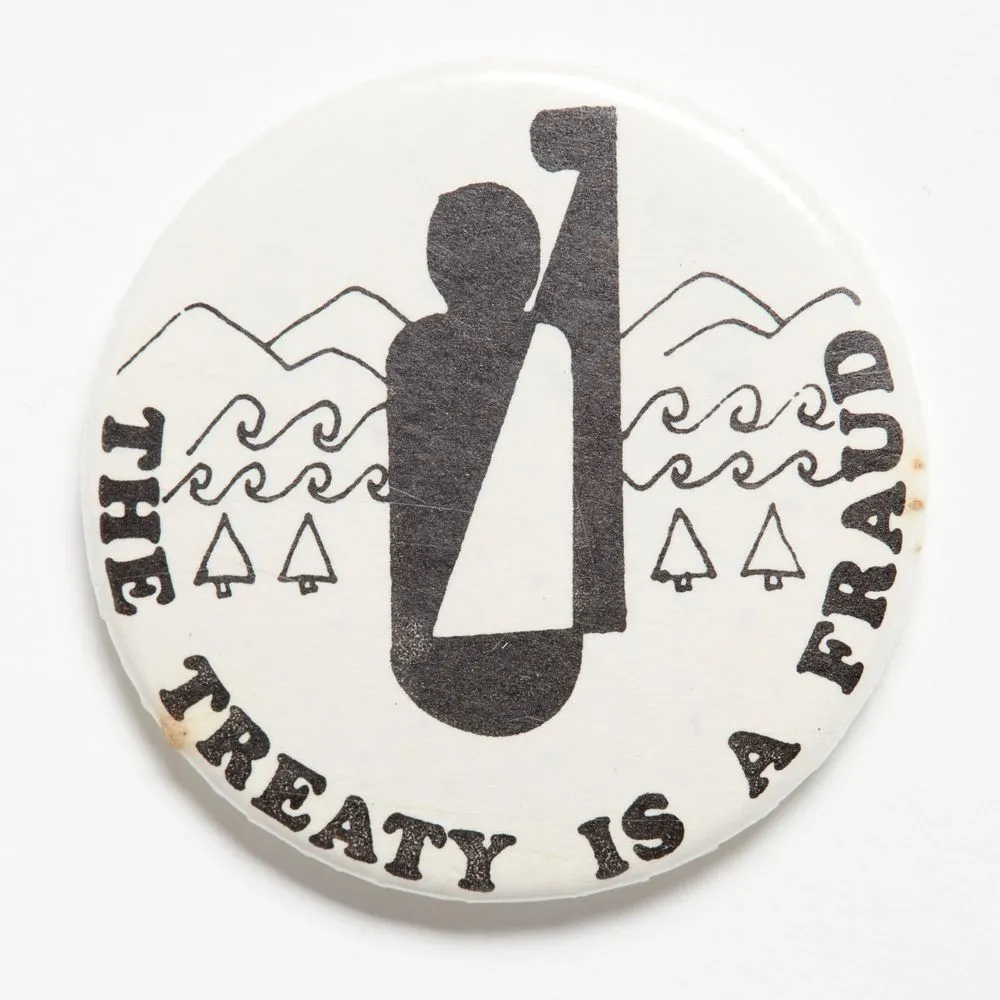 'The Treaty is a Fraud' badge