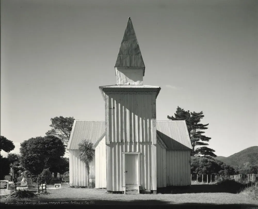 Anglican church, Pawarenga Peninsula, Whangape Harbour, Northland, 10 May 1982