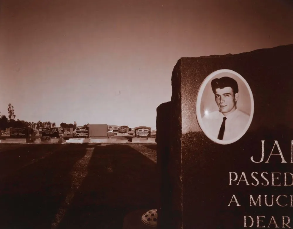 James' grave, Ruru Road: Christchurch 1980