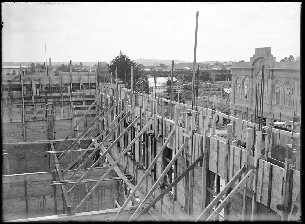 Building under construction for WG Adkin - 1924