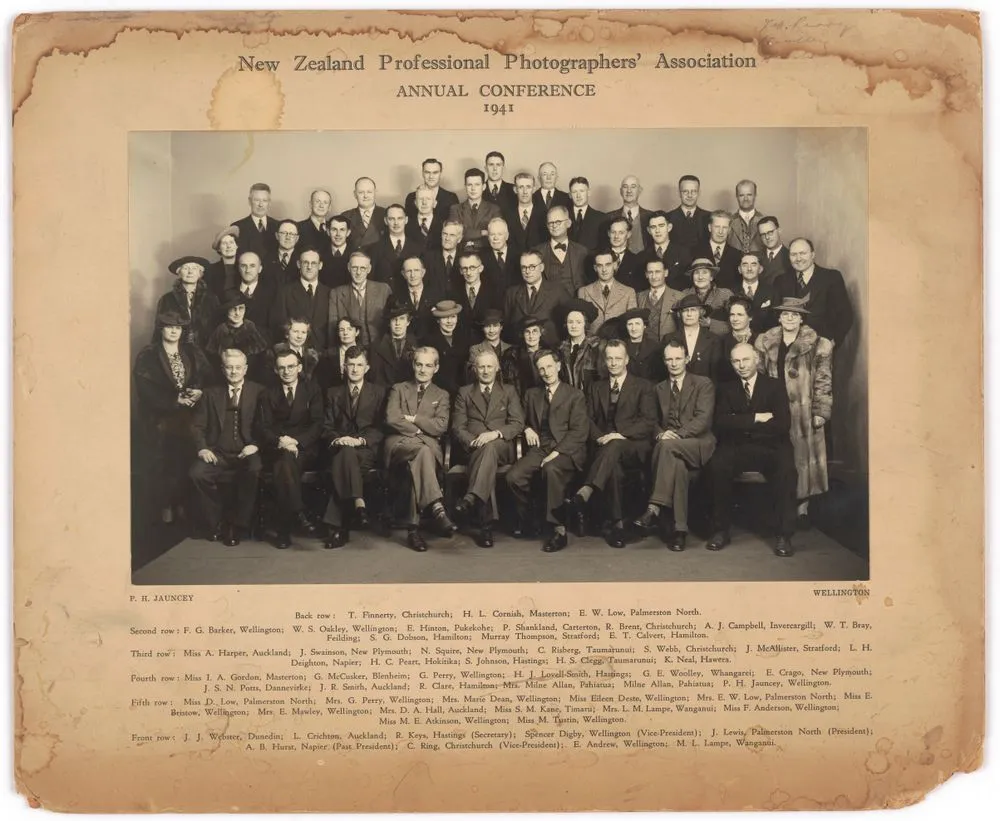 New Zealand Professional Photographers' Association, Annual Conference, Wellington, 1941
