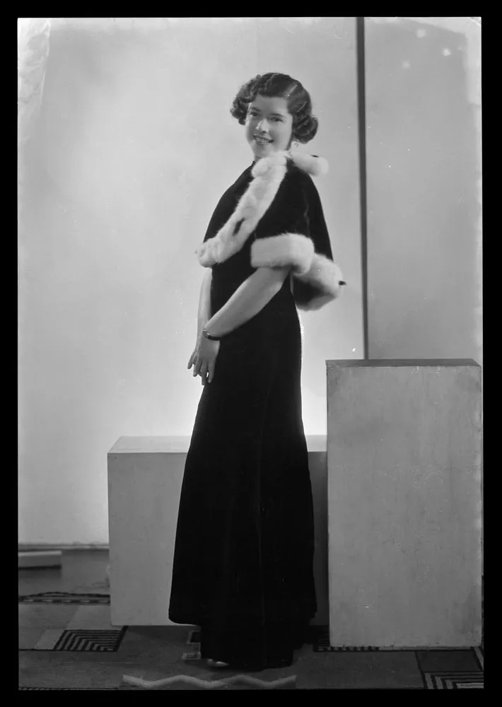 Woman; inscribed 'Miss Greta Stark'