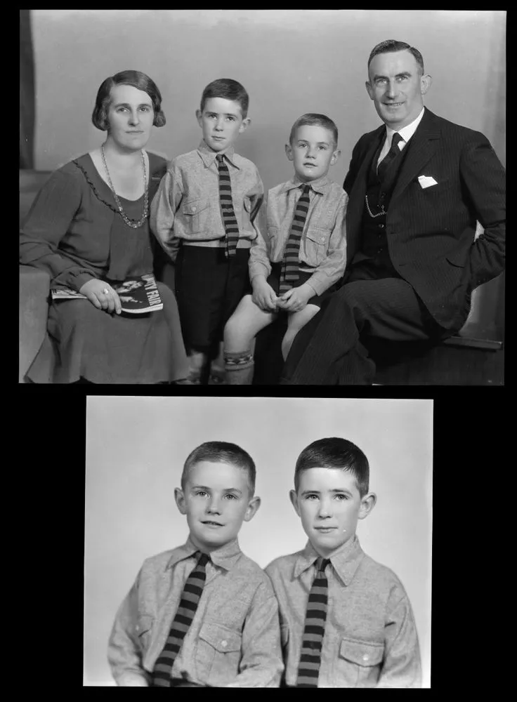 Family; inscribed 'Mrs Shepard'