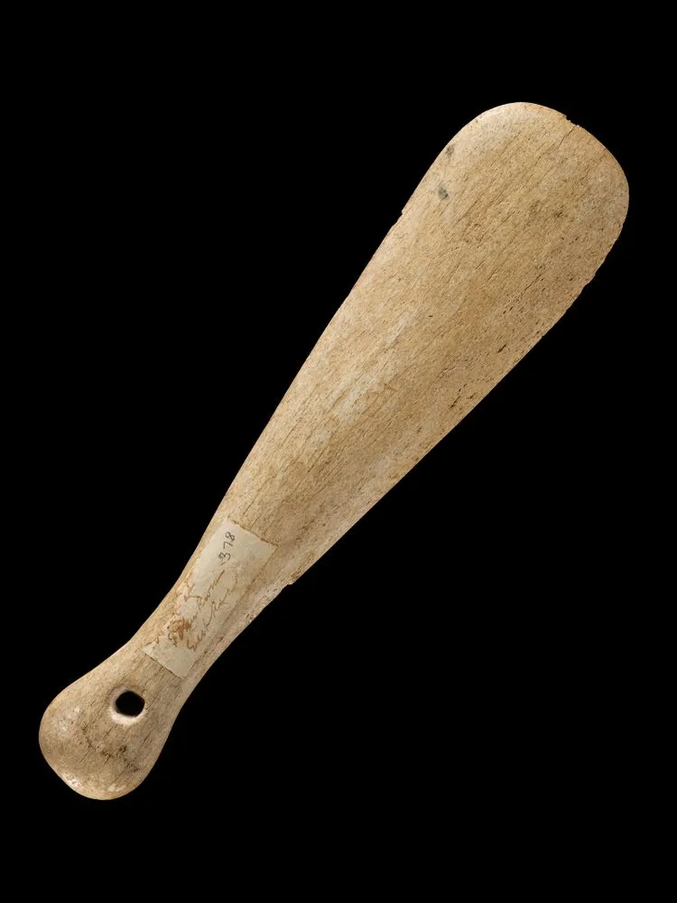 Patu parāoa (whale bone hand club)