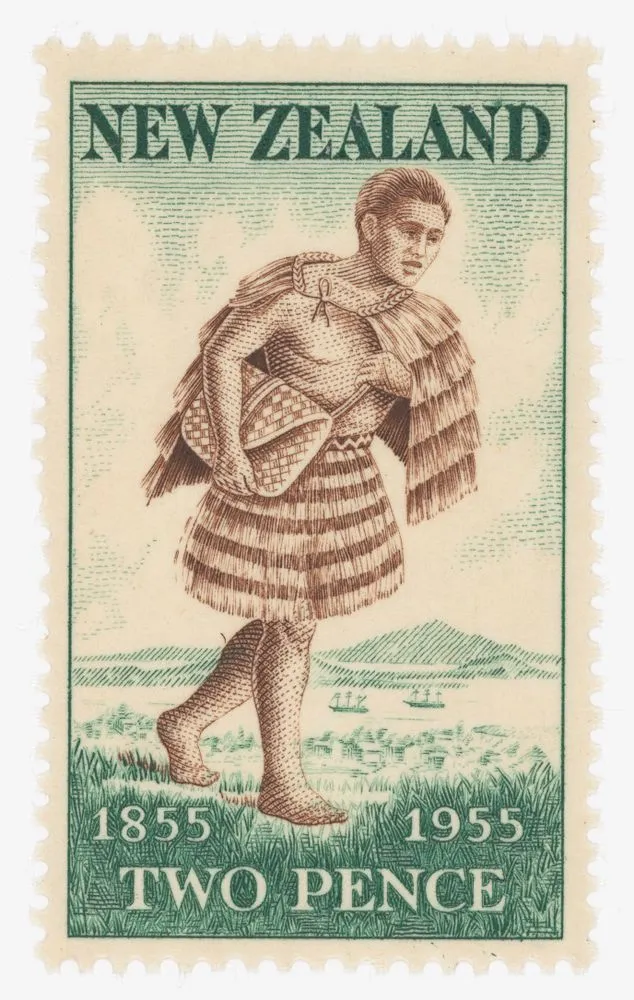 Issued two penny 'Maori Mail Runner' Stamp Centennial stamp