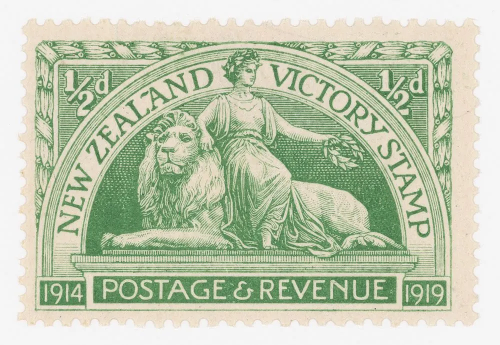 Issued Half penny 'Victory' stamp.