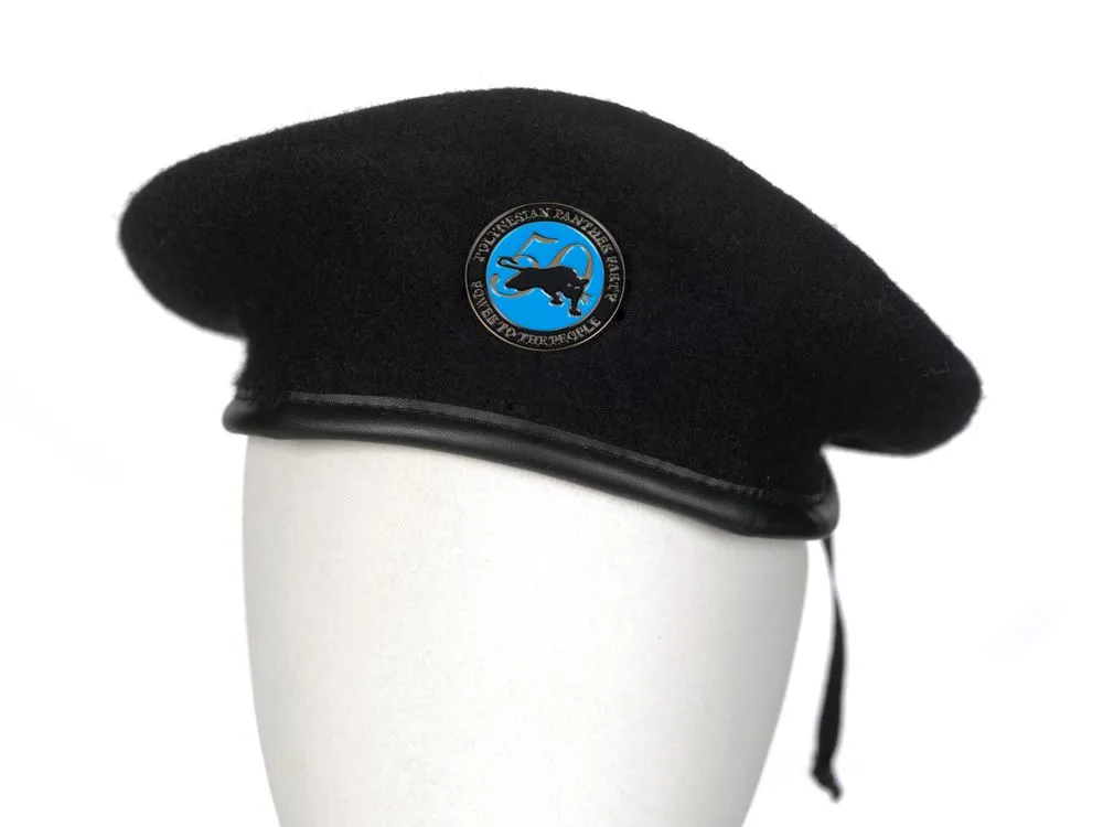 Beret with Polynesian Panther Party badge