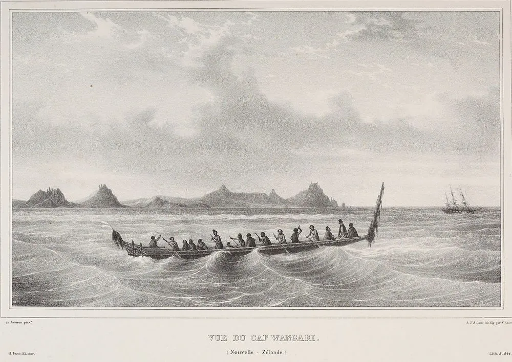 View of Cape Whangarei. (Vue du Cap Wangari)