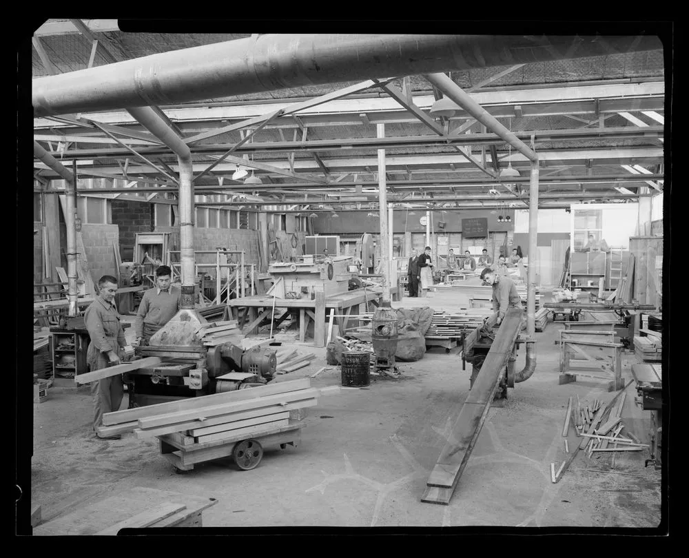 Interior; inscribed 'Joinery Factory'