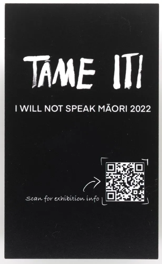 I Will Not Speak Māori card
