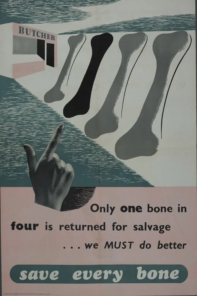 Poster, 'Only one bone in four'