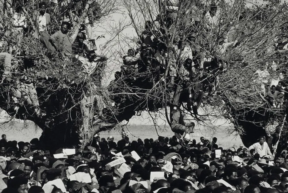 Victoria Mxenge's funeral, Rayi, Ciskei, South Africa, 1985