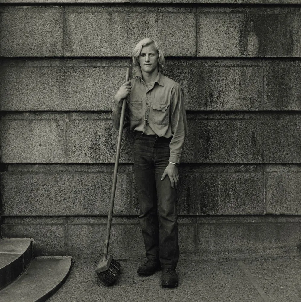 Kevin Hughes, Ministry of Works, Wellington, 1982. From the series: Working Men
