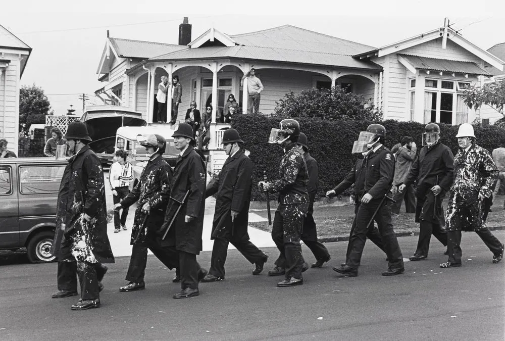 After the protests, Marlborough St, Auckland, 12 September
