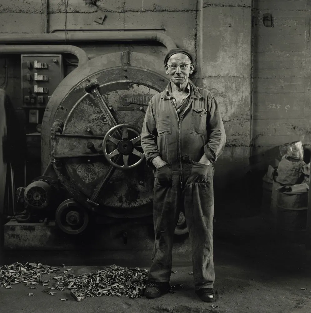Charlie Roughton, foreman, metal foundry, Wellington, 1982. From the series: Working Men