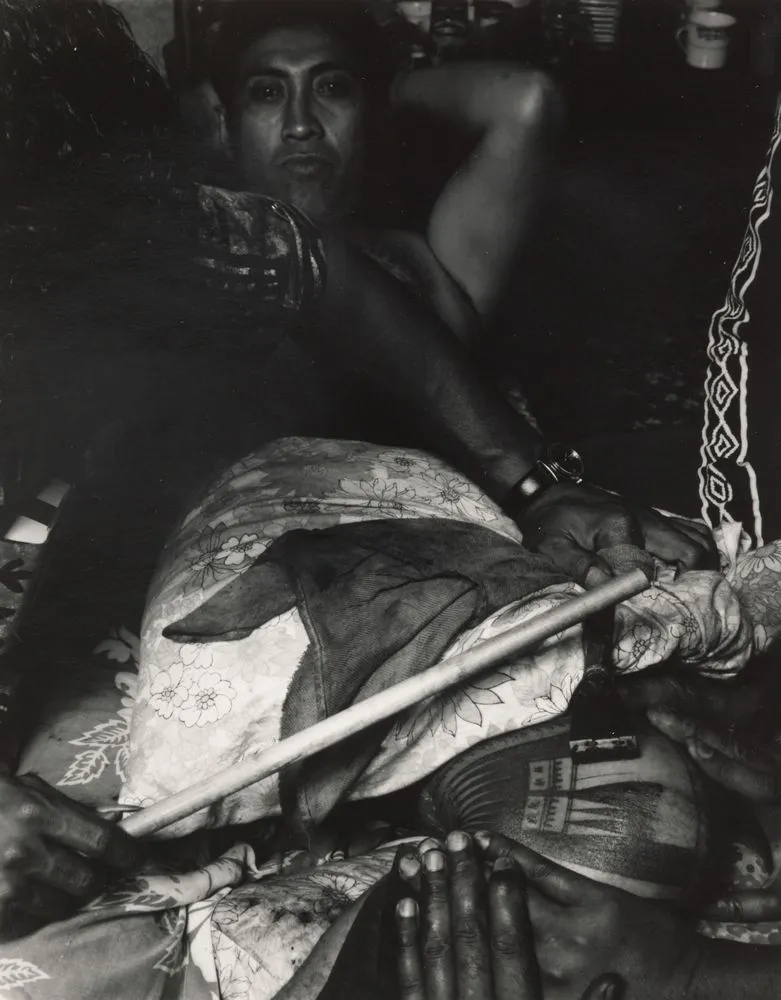 20.2.1982. Farringdon Street, Glen Innes, Auckland. Faiga Mamea. Tufuga tatatau: Su'a Sulu'ape Petelo