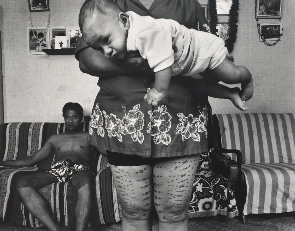 1985. Chalfont Crescent, Mangere, south Auckland. Epifania Sulu'ape. Tufuga tatatau: Su'a Sulu'ape Paulo II