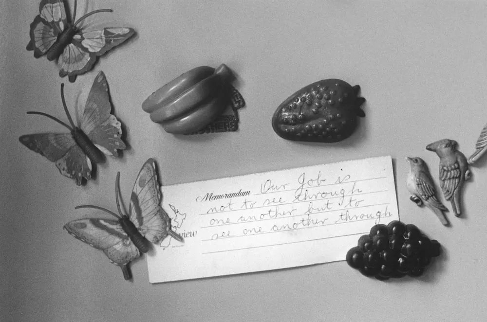 Hidden Lives: the work of care. Gladys and Audrey's fridge