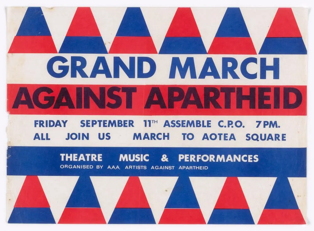 Grand March Against Apartheid poster