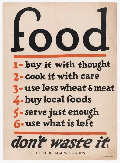 Poster, 'food'