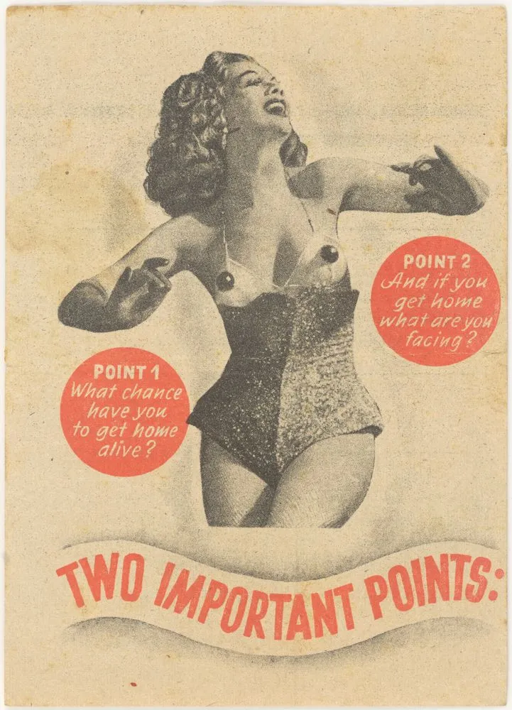 Propaganda leaflet, 'Two important points'