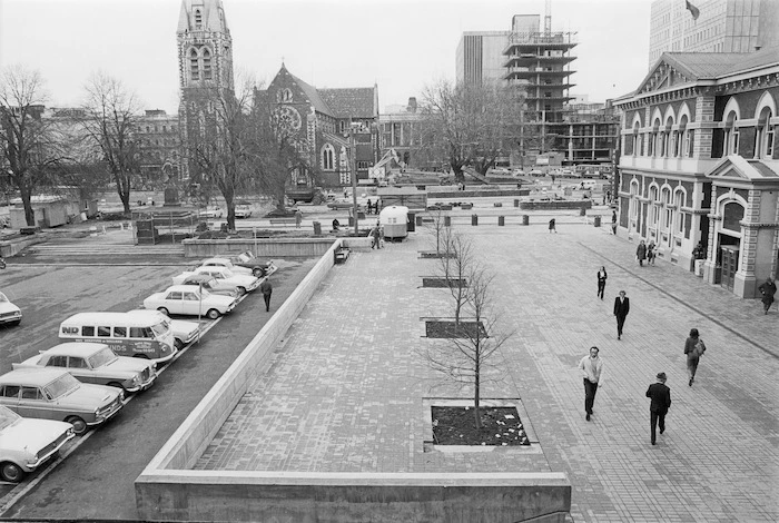 Cathedral Square, Christchurch, after alterations