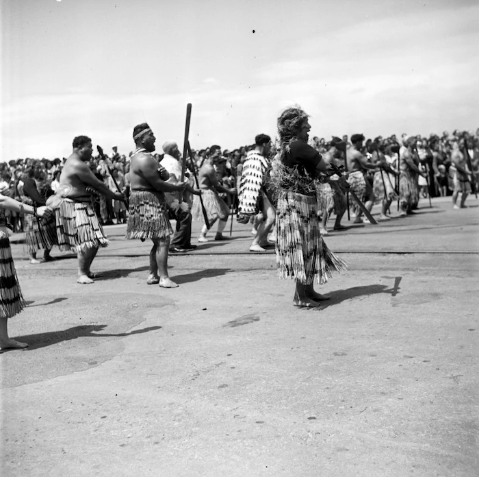 Group from Tokaanu performing a haka