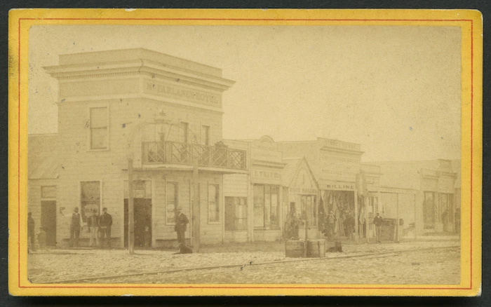 Lock, Henry Thomas (Westport) 1885 :Photograph of Gladstone Street, Westport