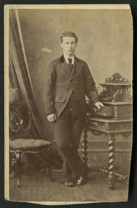 Milne, James (Arbroath, Scotland) fl 1860s-1880s :Portrait of unidentified man