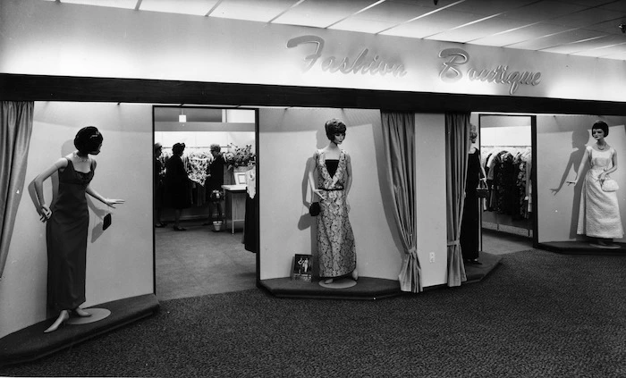 Fashion Boutique, James Smith Ltd, Wellington, early 1960s