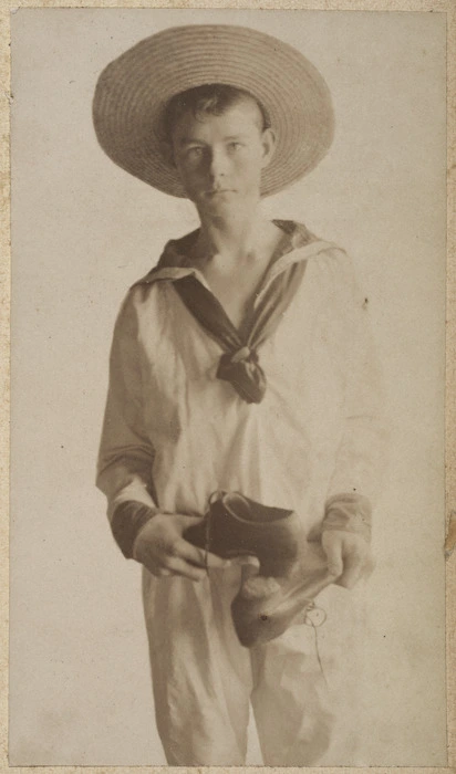 Boy dressed as a sailor