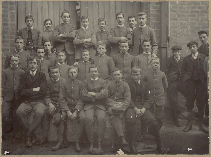 Group photograph of Christchurch Telegraph Messengers