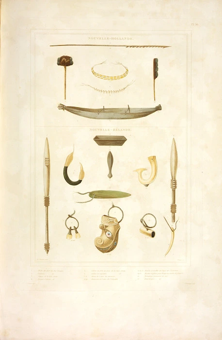 Sainson, Louis Auguste de, b. 1801 :Nouvelle-Hollande. Nouvelle-Zelande. de Sainson pinx. Coupe sc. [Paris] V. Drouart. [1833].