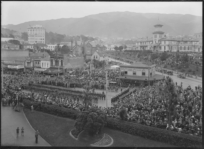 Anzac Day ceremony, Wellington