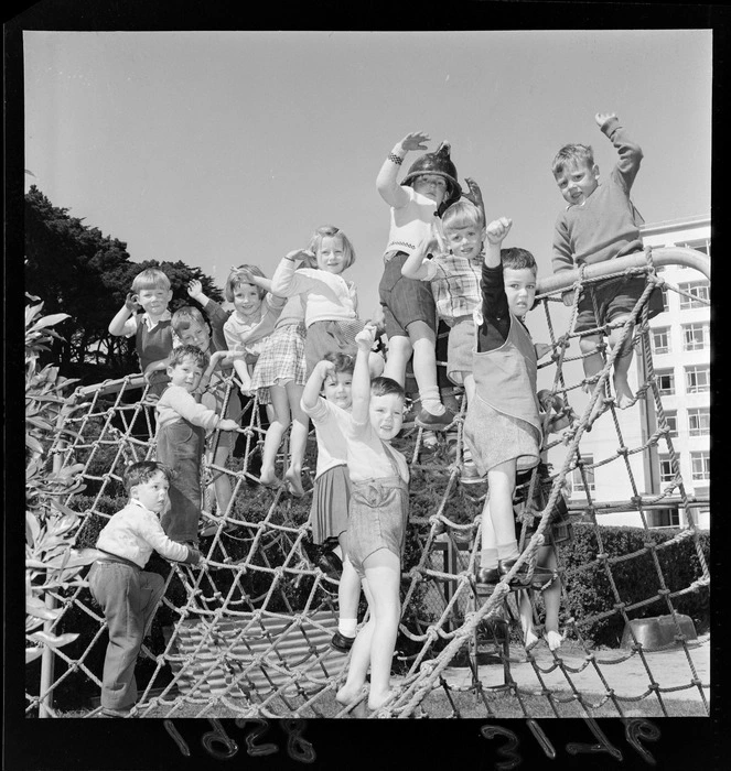 Children playing at Newtown Kindergarten, Wellington