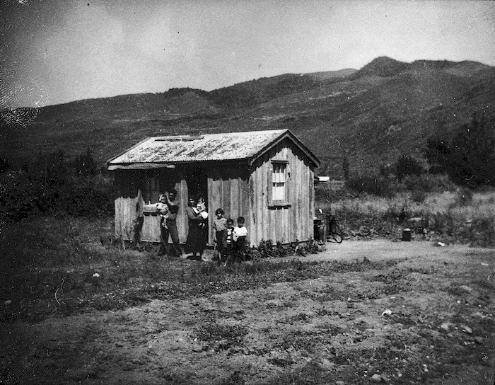 Photograph of 'Average Maori home'