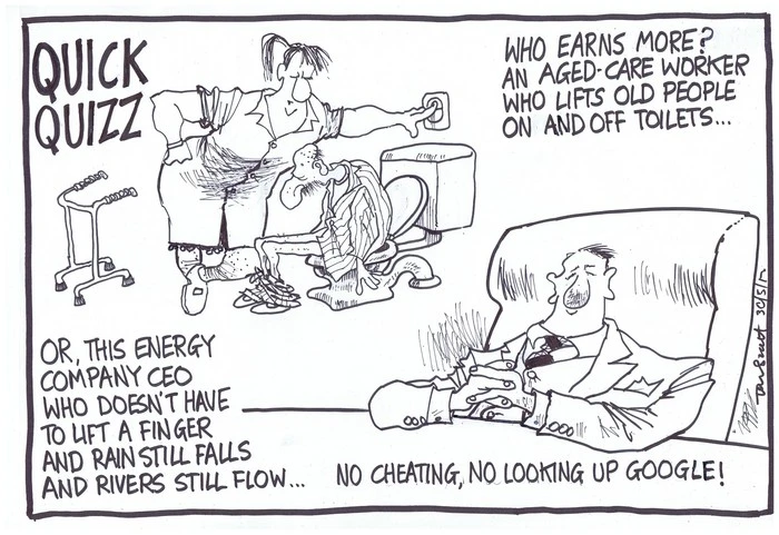 Scott, Thomas, 1947- :Quick Quizz - Who earns more? An aged-care worker who lifts old people on and off toilets... or, this energy company CEO ... 30 May 2012