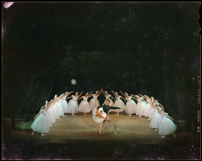 Photograph of dress rehearsals for New Zealand Ballet Company production