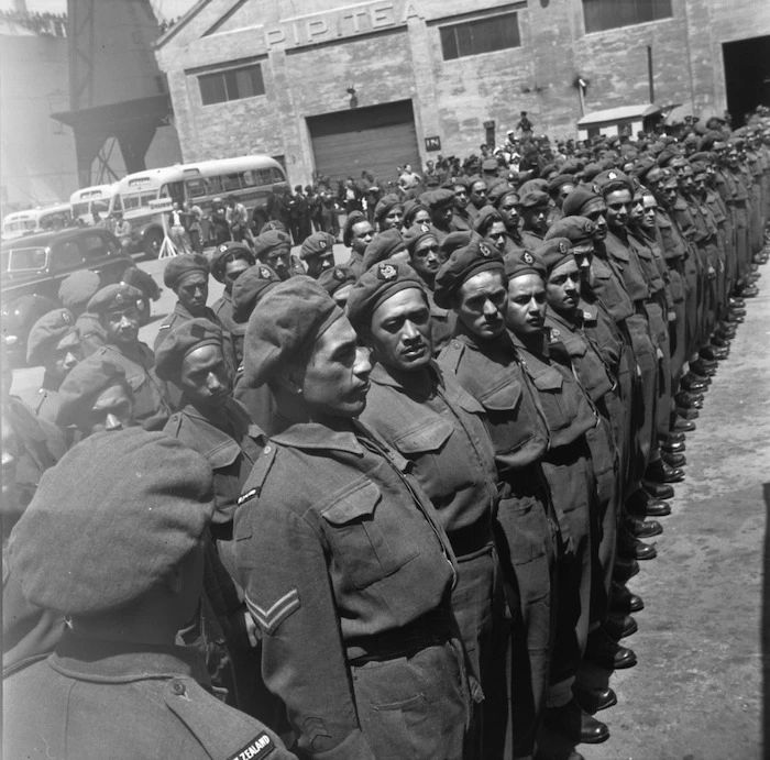 Return of the Maori Battalion from service in World War II