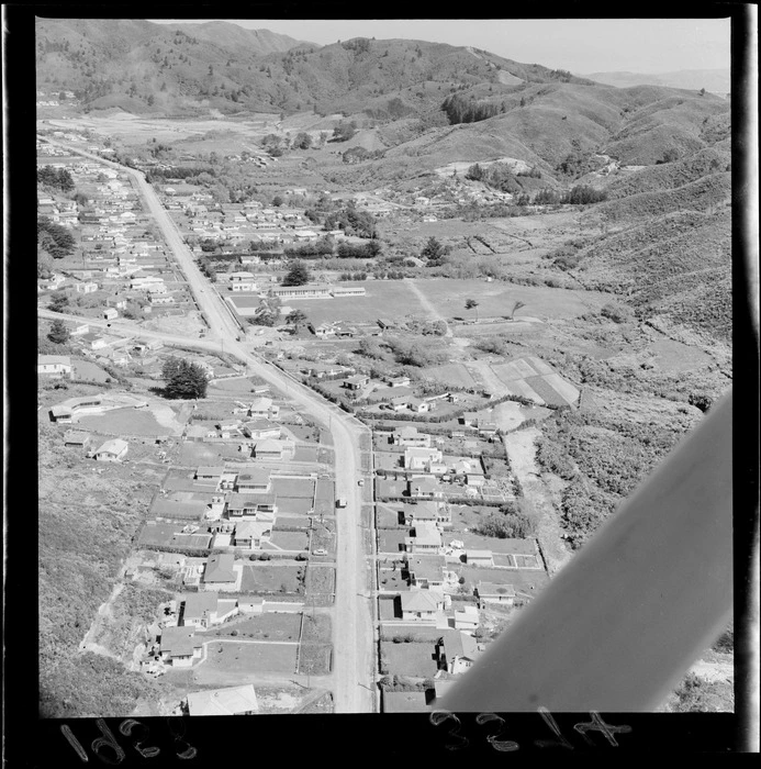 Aerial view of Stokes Valley, Upper Hutt, Wellington