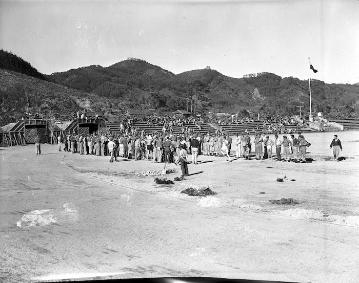 Sports stadium used by New Zealanders of J Force, Yamaguchi, Japan