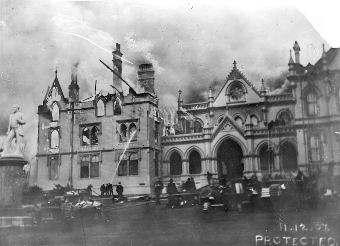 1907 fire at Parliament Buildings, Wellington