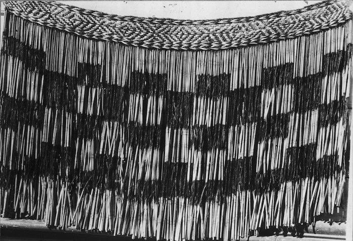 Maori flax skirt (piupiu), probably at Koroniti