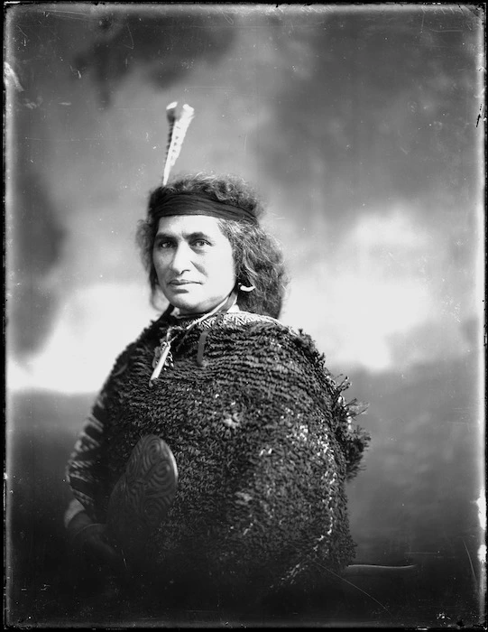 Unidentified Maori woman, Wanganui region - Photograph taken by Frank J Denton