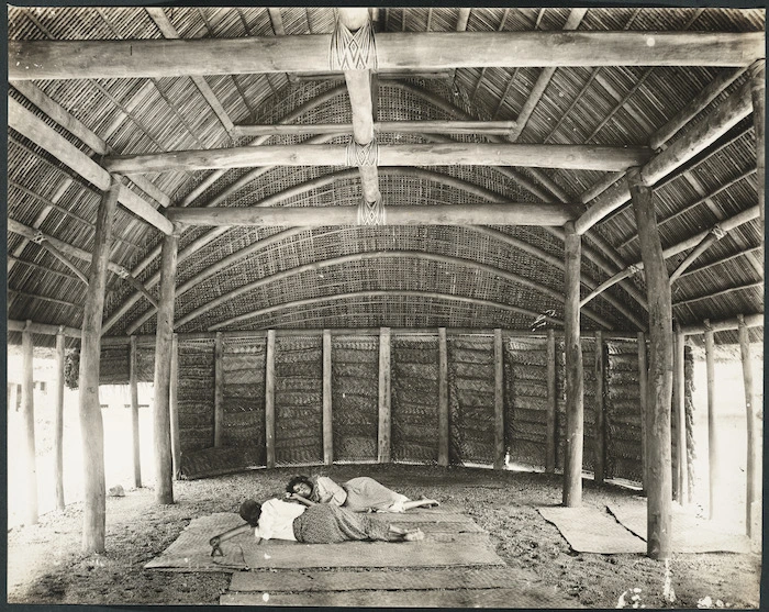 Interior of a Samoan Fale