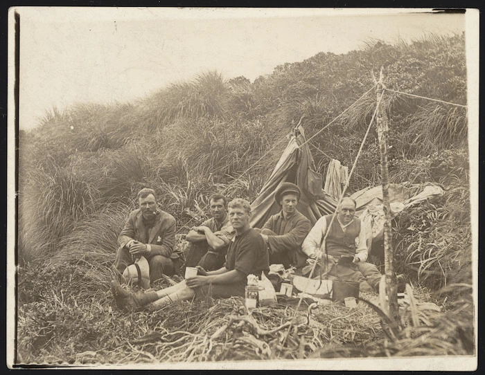 Survey party in the Tararuas