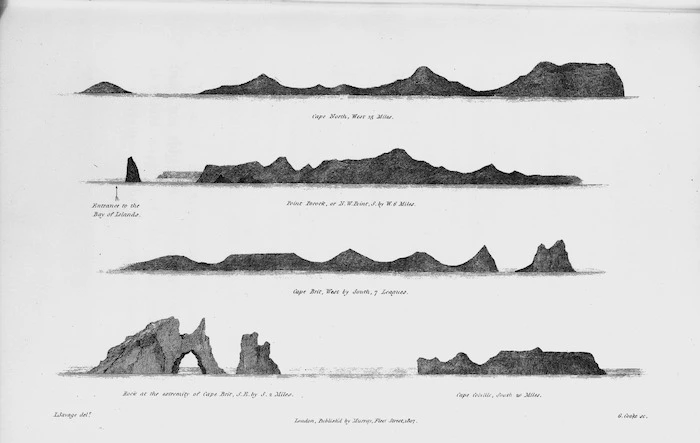 Savage, John, 1770-1838 :Cape North, West 15 miles. Engraving, 1807